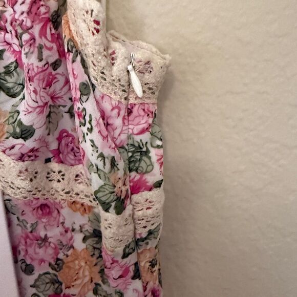 NWT Princess Polly Emily Maxi Dress Pink Floral - Picture 14 of 15